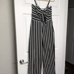 B&W Striped Romper / Size Lrg / New Without Tags
